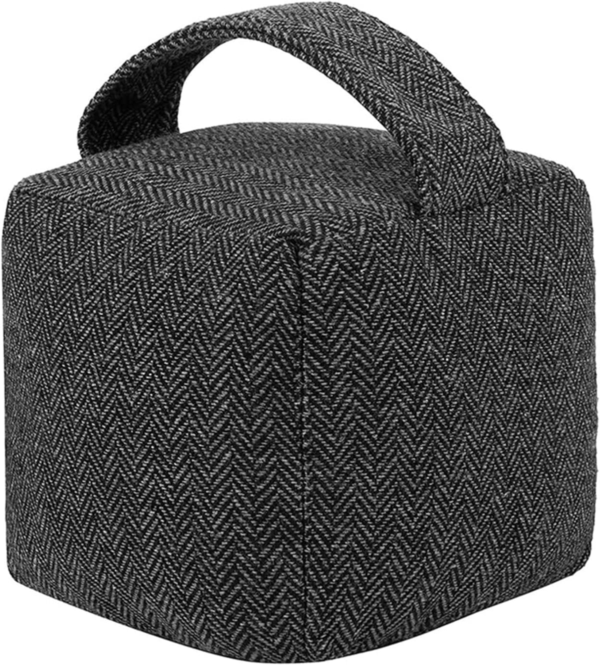 4.4 Lbs Heavy-Duty Door Stopper with Handle, Decorative Fabric Door Stopper