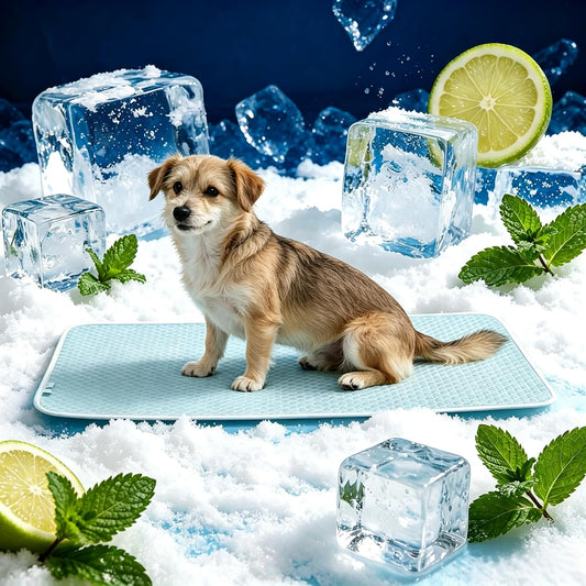 Self-Cooling Dog Mat, Q-Max>0.5 Breathable Pet Pad for Summer