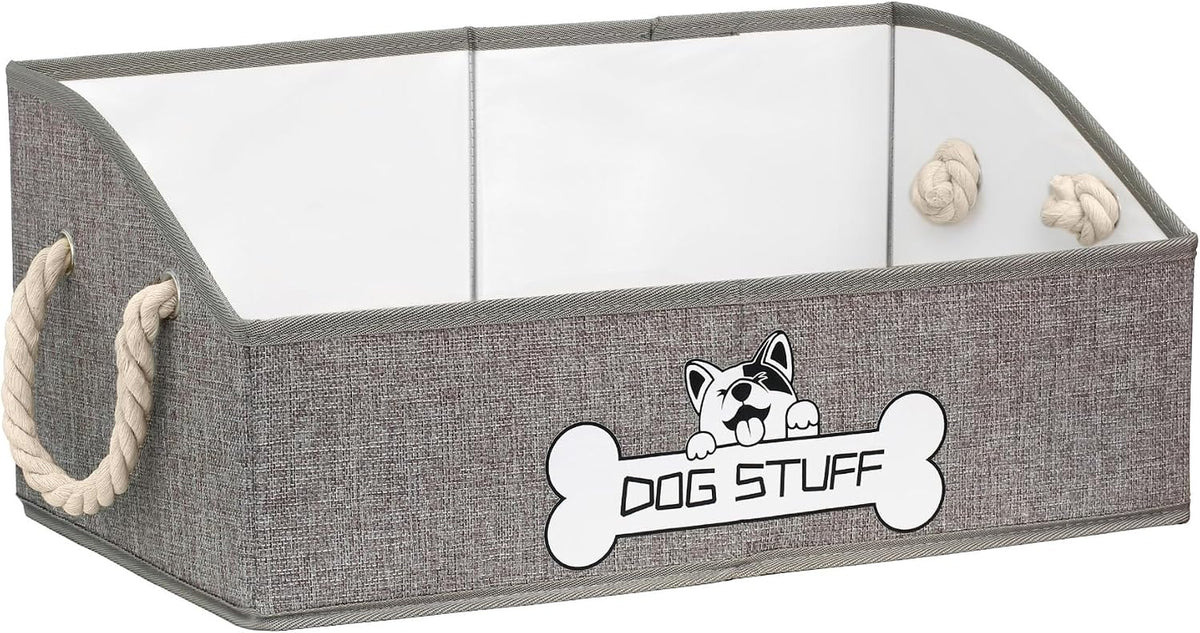Dog Toy Basket, Storage Bin, Collapsible Box for Pet Accessories