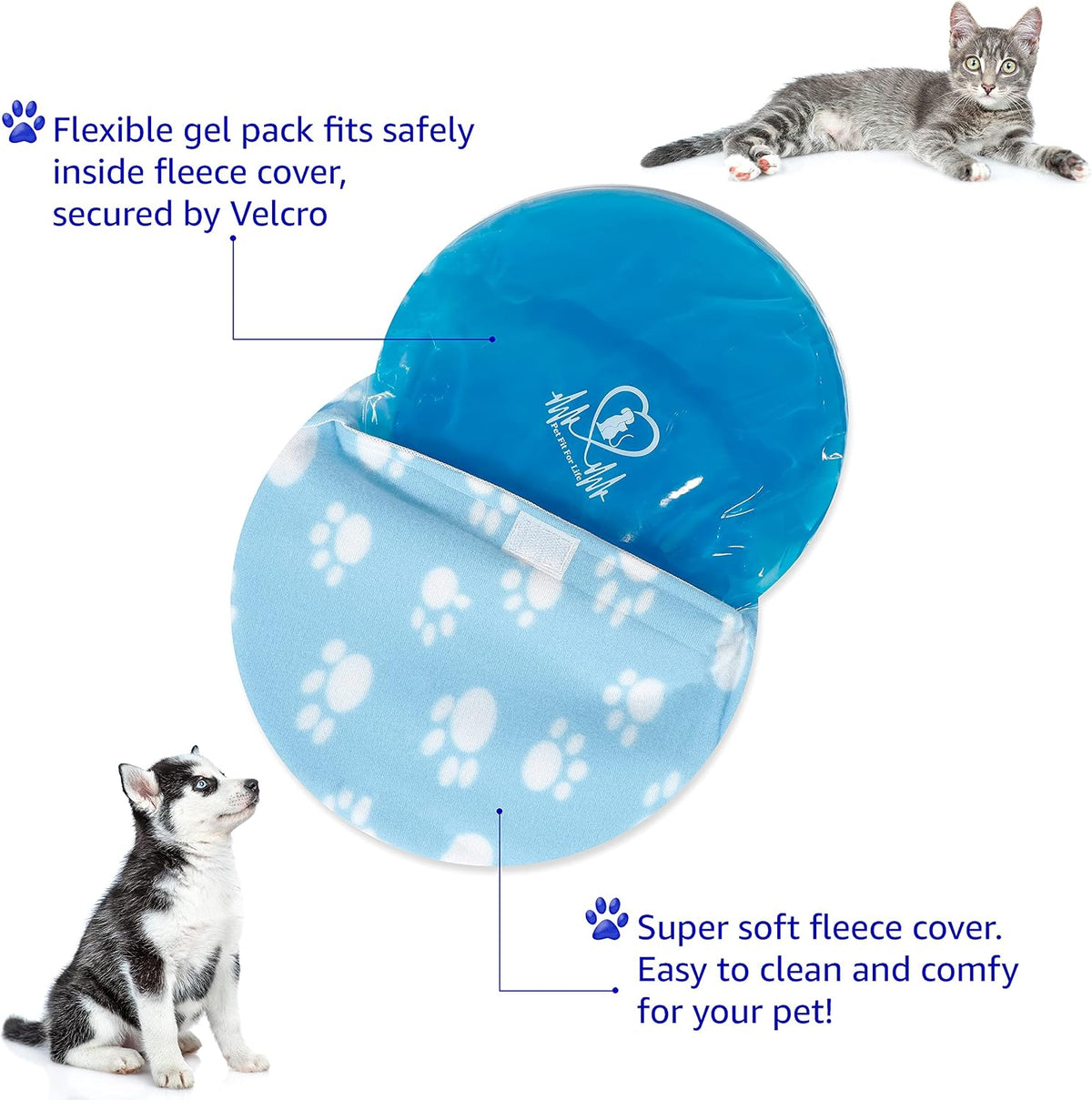 Pet Fit for Life Snuggle Soft Dog Cooling Pad & Pet Heating Pad Combo