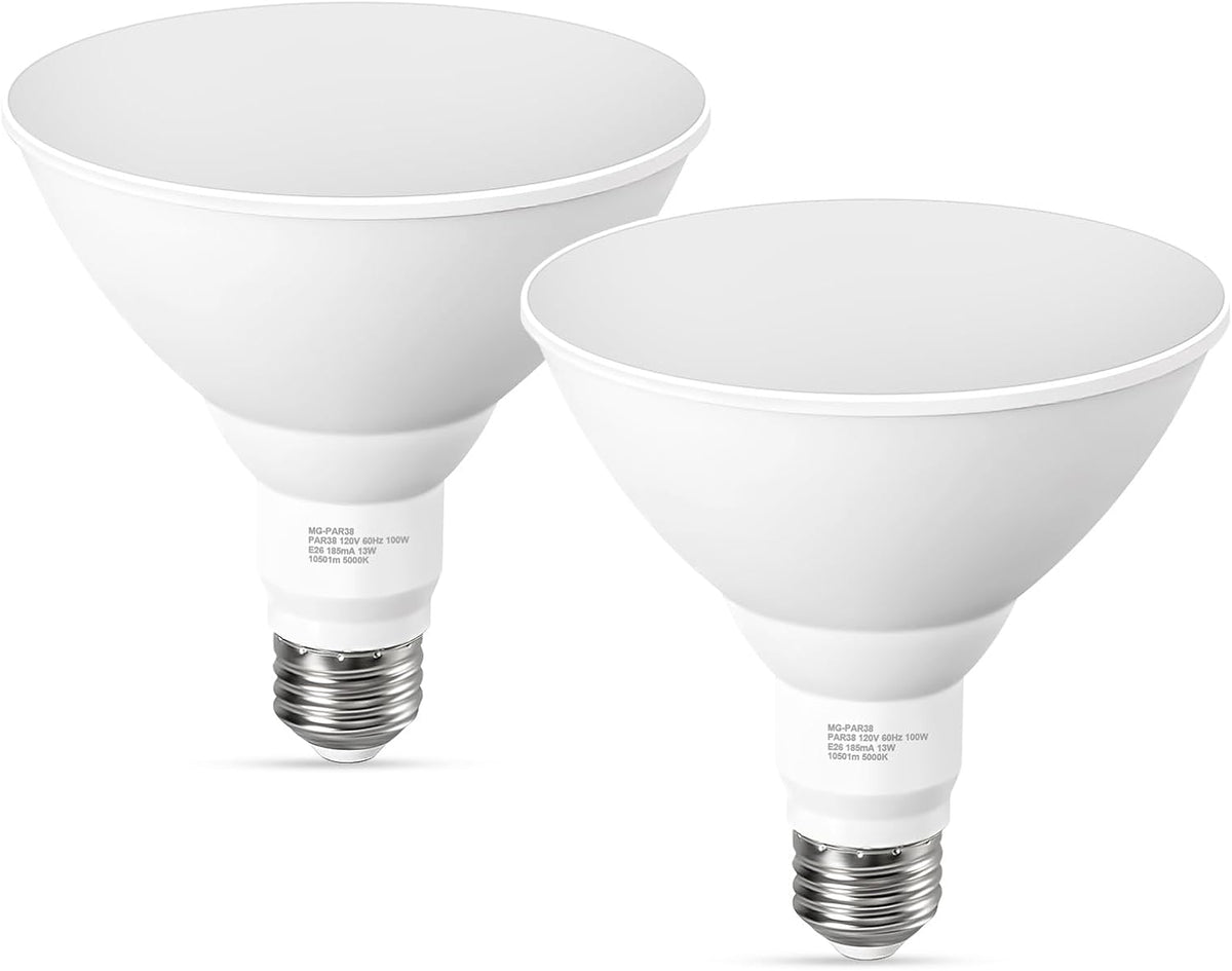 Gvvoohome LED Flood Light Bulbs, 100W Equivalent Outdoor Light Bulbs 5000K