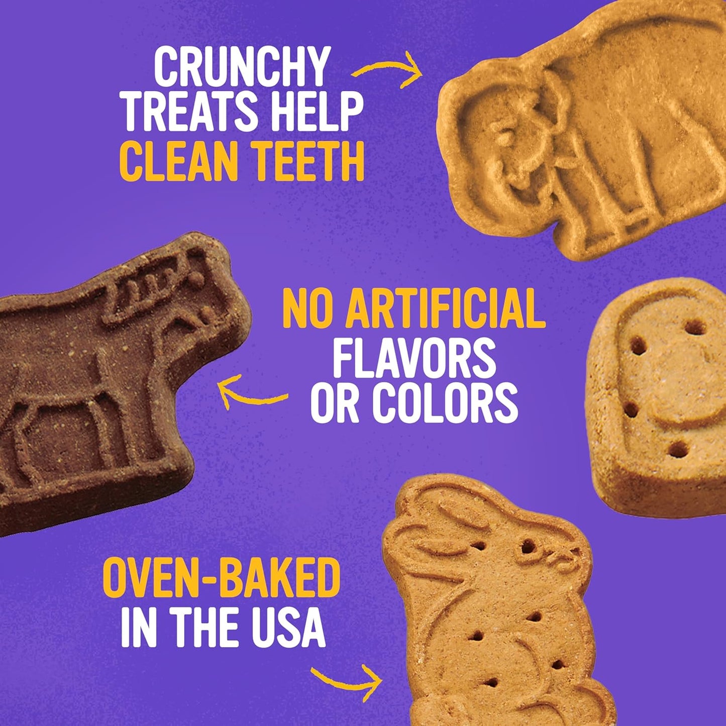 Blue Dog Bakery Natural Dog Treats, More Crunch Large, Assorted Flavors, 18Oz Box, 1 Box