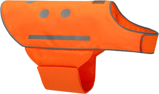 Reflective Dog Vest - High Visibility Safety Dog Accessories, Fluorescent Dog Apparel for Walking, Hiking & Camping, Hunting (Blaze Orange, XL)