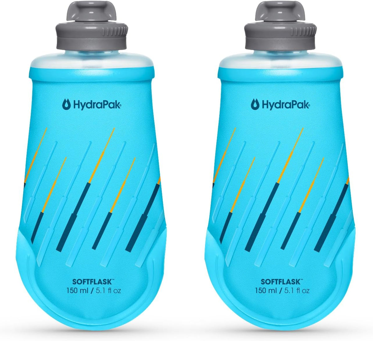 Hydrapak Softflask Collapsible Nutrition Flask 2-Pack (150Ml, Malibu)