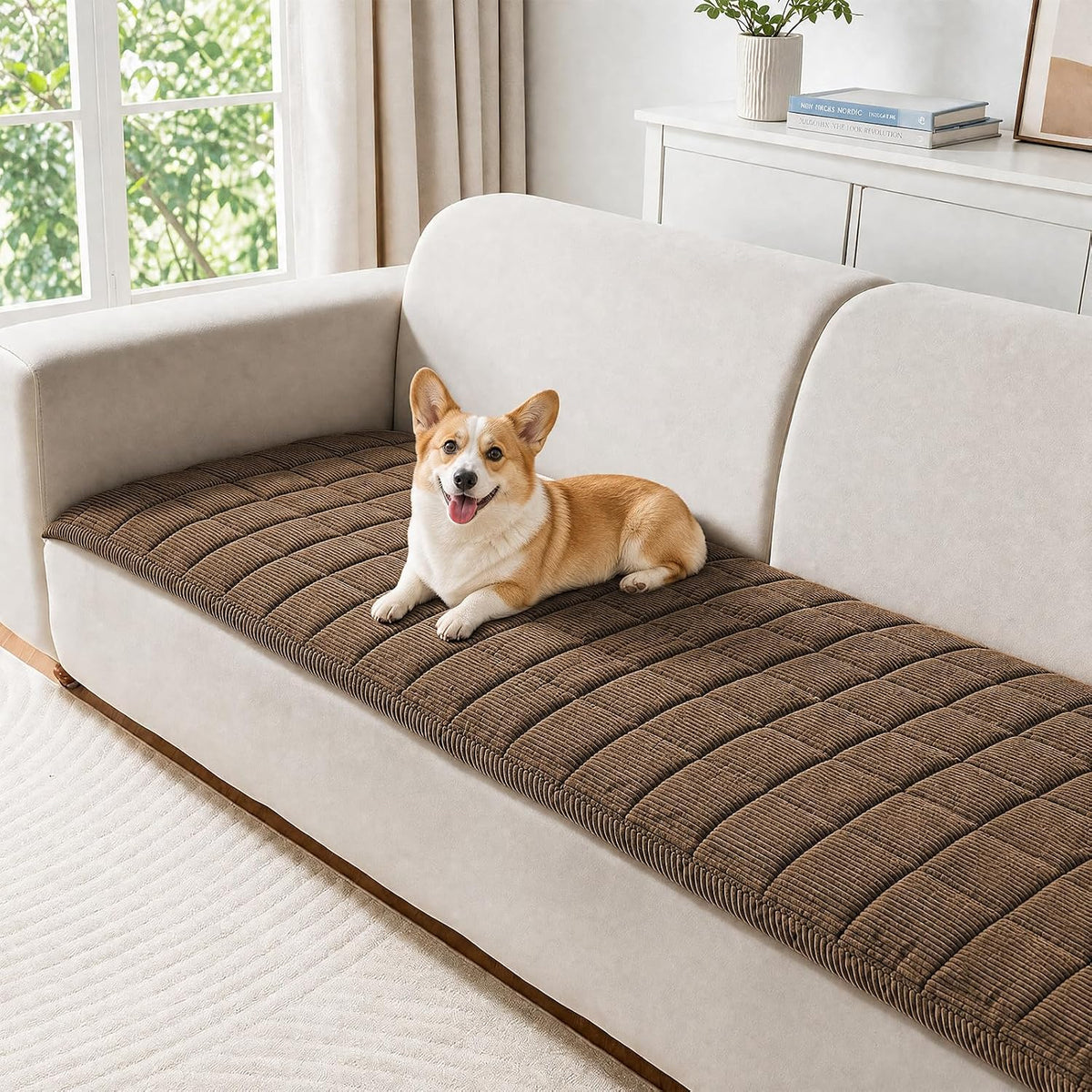 Couch Cover for Dogs Non-Slip Pet Couch Cover for Sofa Plush Protector