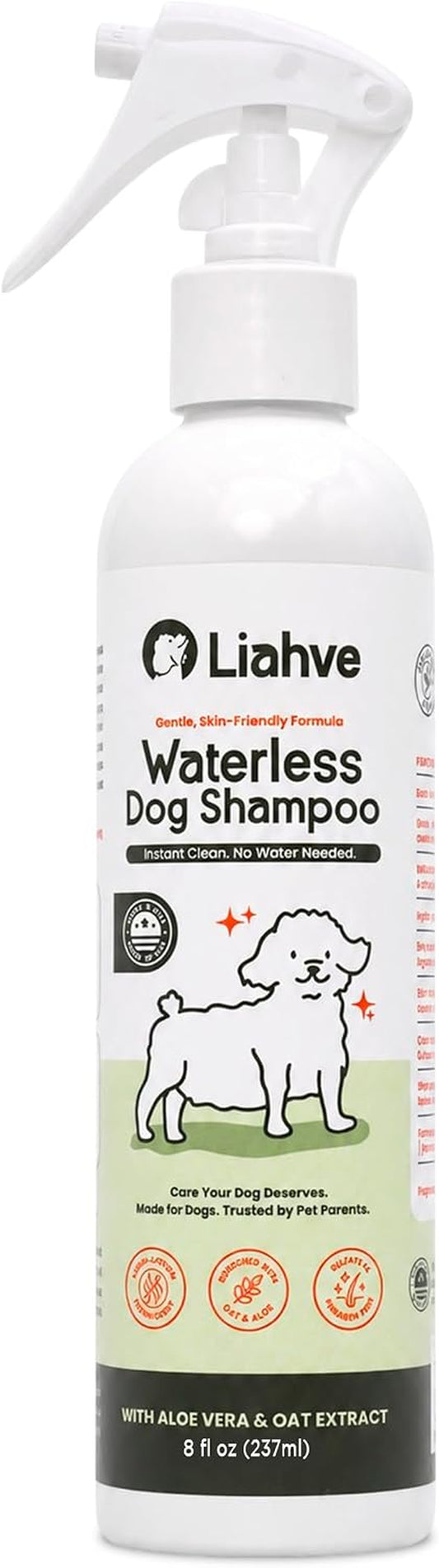 Waterless Dog Shampoo, No-Rinse Coat Spray between Baths, 8 Fl Oz