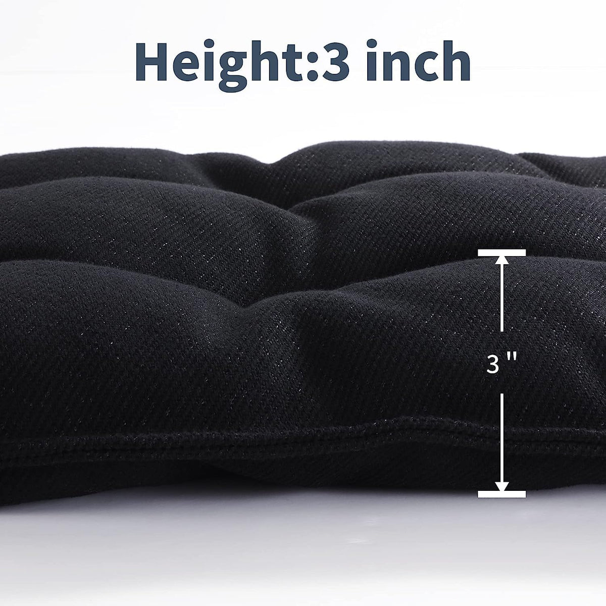 MABOZOO Chew Proof Indestructible Dog Beds for Aggressive Chewers,Durable Dog Crate Pad,Washable Tough Pet Mats for Kennel,Black,Small 17X23 In