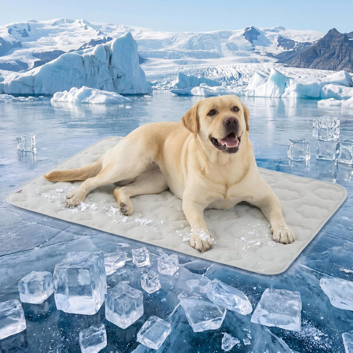 LE SURE Apexcloud™ QMAX>0.5 Breathable XL Dog Cooling Mat,44X30