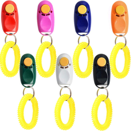 Coolrunner 7Pcs 7 Color Universal Animal Pet Dog Training Clicker