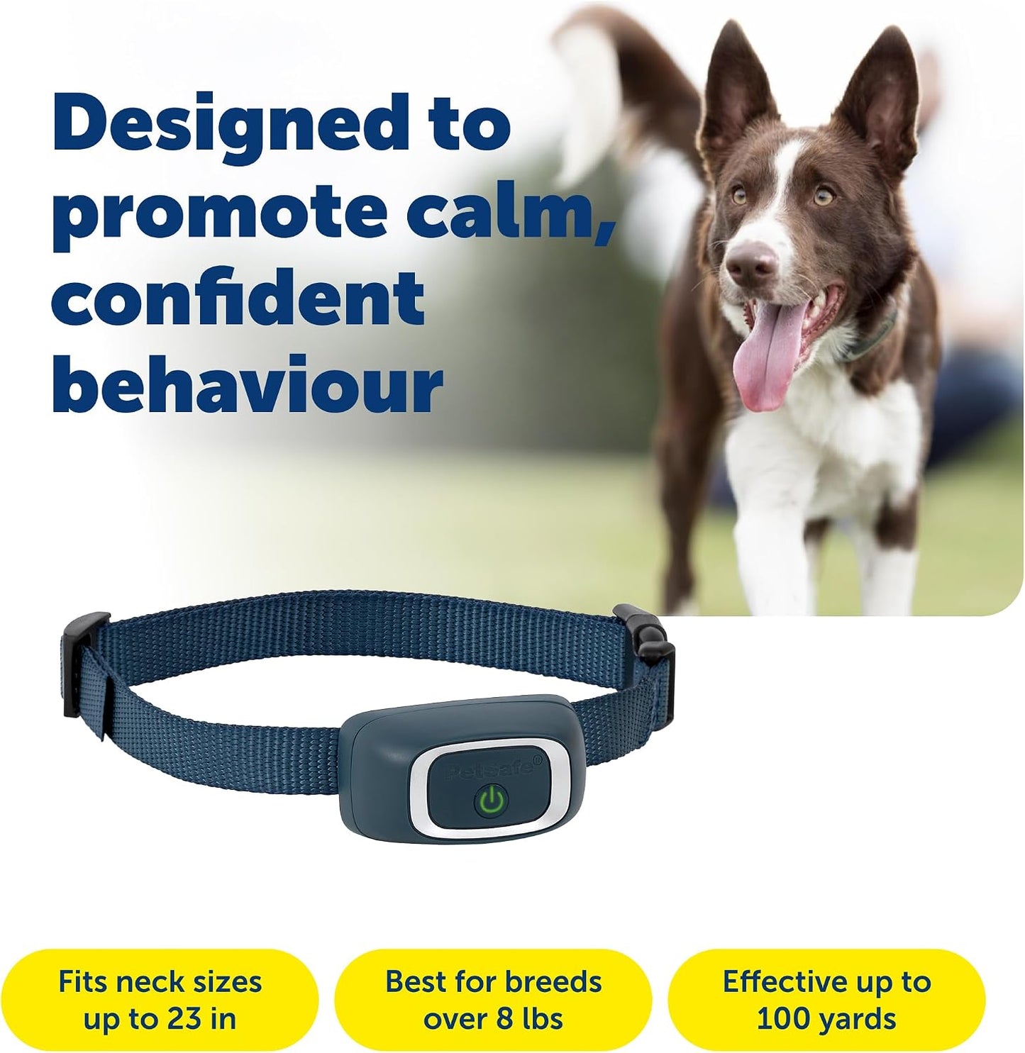 Petsafe 100 Yard Remote Training Collar Smaller Version for Small or Medium Dogs Choose from Tone, Vibration, or 15 Levels of Static Stimulation Short Range Option for Training off Leash Dogs