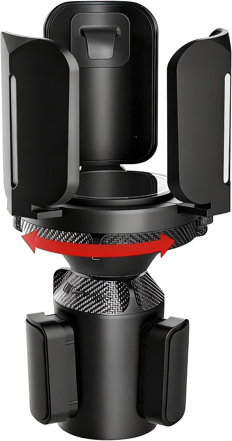 Car Cup Holder Expander, Adjustable 2.95"-5.5" for 10-64Oz Bottles, Expandable Base with Anti-Slip Pads