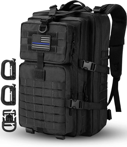 Hannibal Tactical MOLLE Assault Backpack, Tactical Backpack Military Army Camping Rucksack