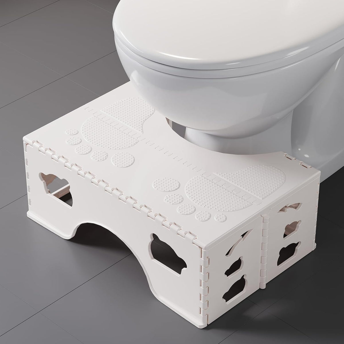 Foldable Squatting Potty for Travel, 7" Toilet Stool Squat Adult, Poop Step