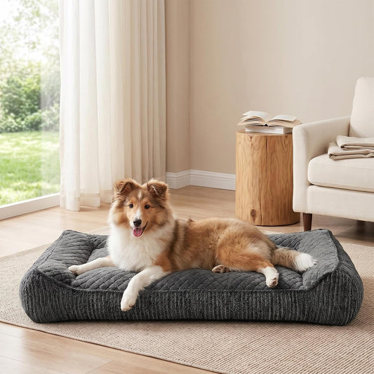 JOEJOY Orthopedic Dog Bed for Medium Dogs, Extra Thick Foam Dog Couch Bed