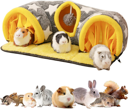 Avont Guinea Pig Tunnel, Small Animal Hideaway Tube Toy