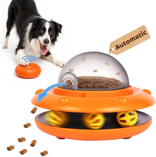 Interactive Dog Ball Track Toys Automatic Treat Puzzle