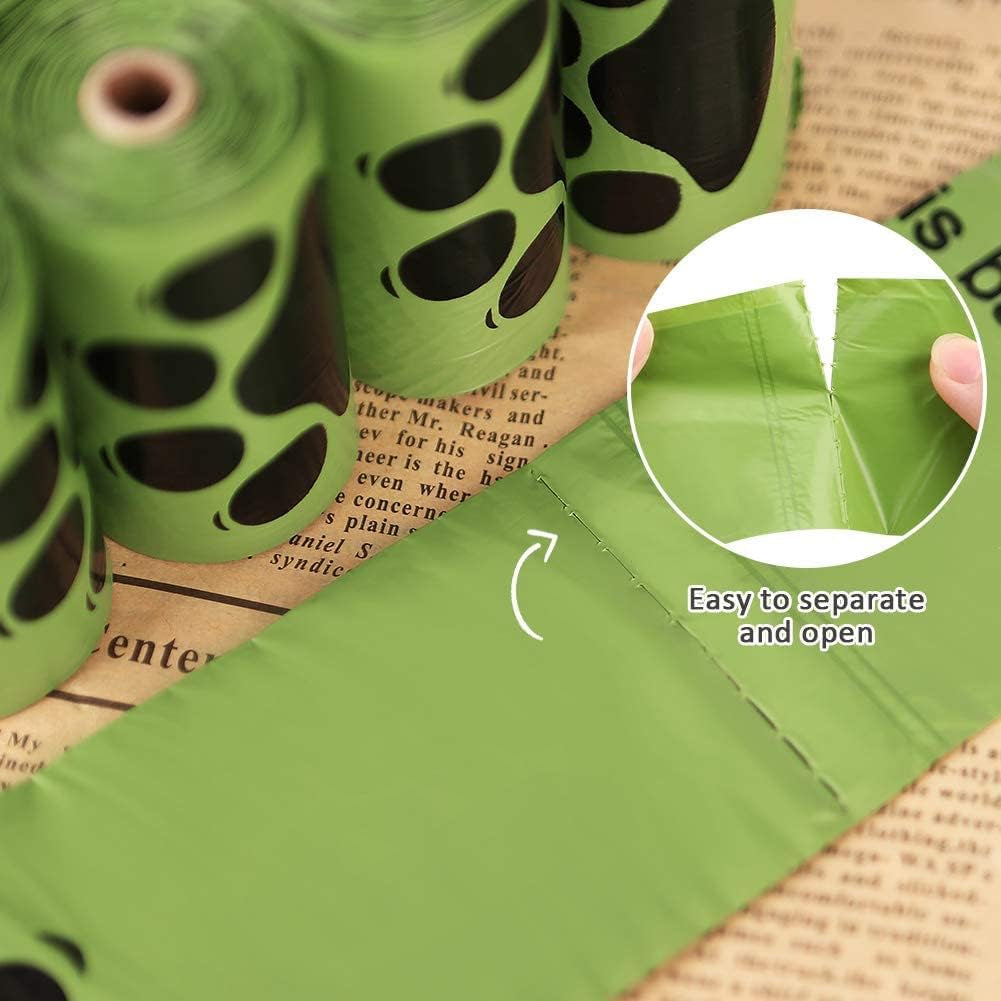 Dog Poop Bags Rolls 540 Count, Unscented Refill Rolls, 9" X 13" Doggie Poop Bags, Dog Waste Bags by Pobby
