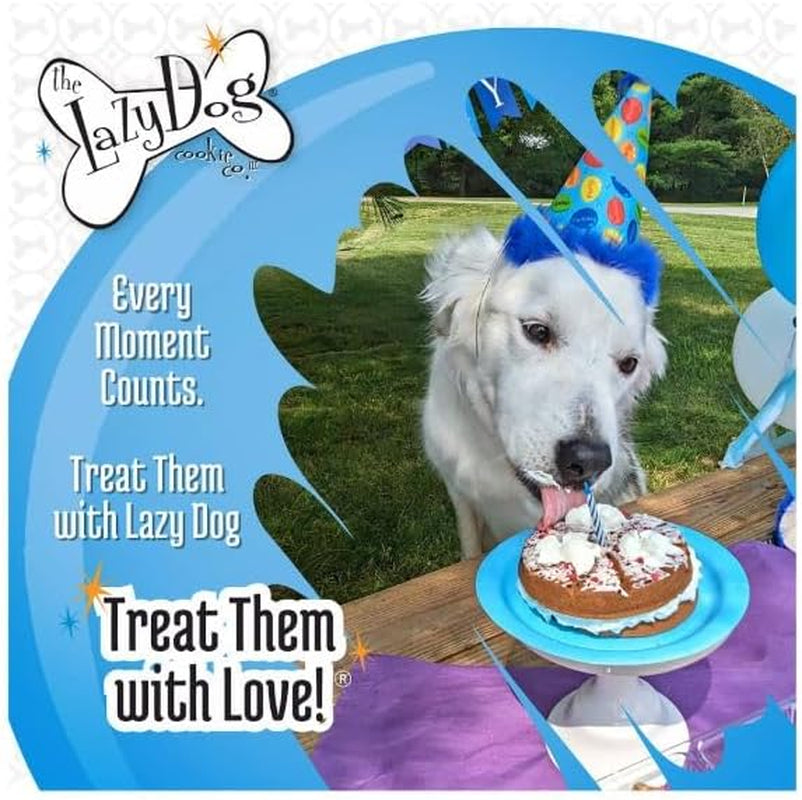 The Lazy Dog Cookie Co. - Original Pup-Pie - Happy Birthday - Natural Pie-Shaped Treat for a Charming Dog - Celebrate Your Best Friend'S Special Day! - 5Oz (Charm)