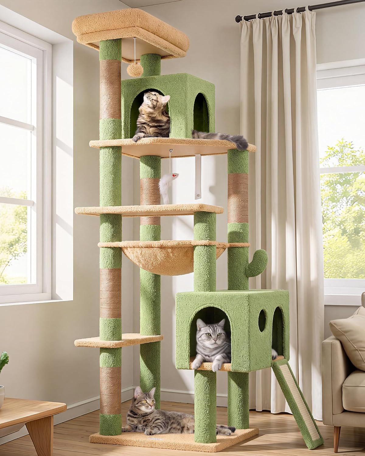 Globlazer F70 Pro Cactus Heavy Duty Cat Tree Tower for Indoor Large Cats