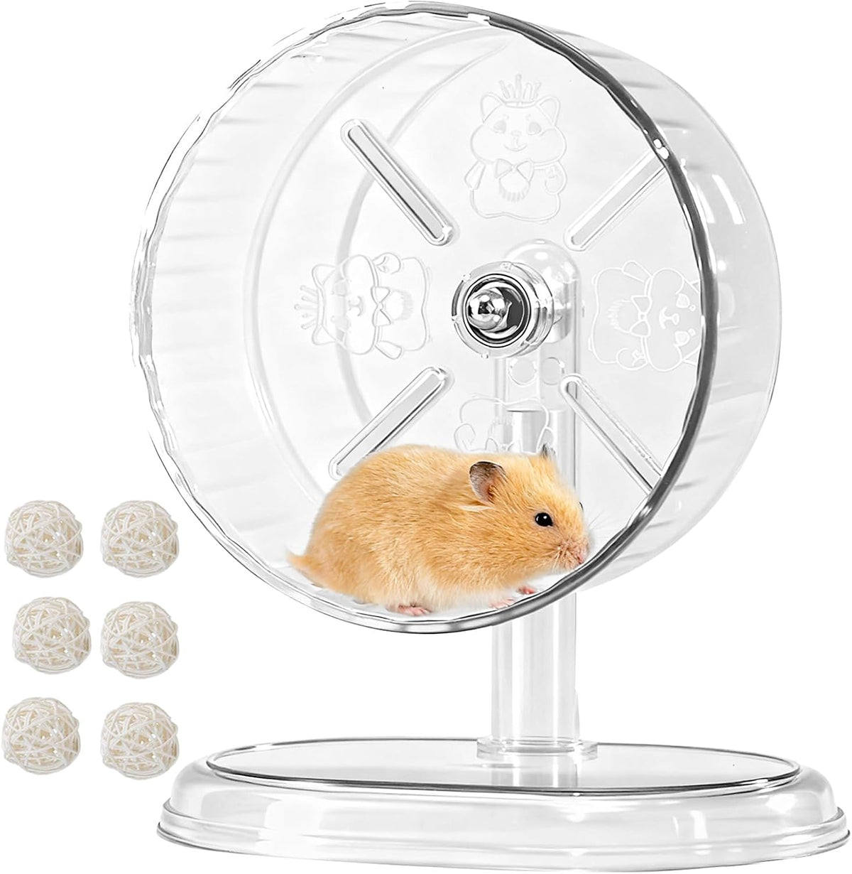 Silent Hamster Exercise Wheel,7.1 Inch Quiet Spinner Running Wheels