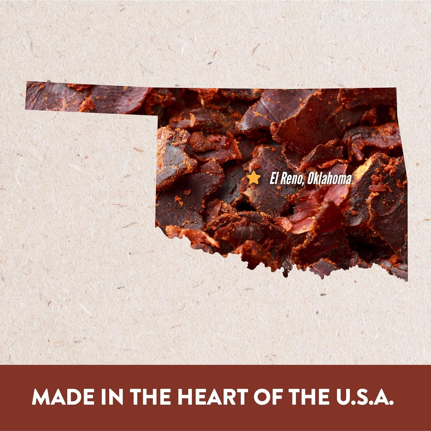 Hardtimes Handcrafted Beef Jerky - Original Flavor - 8 Oz. Jar