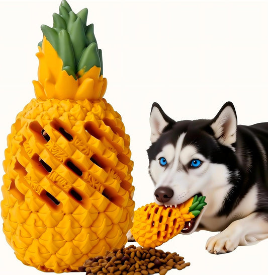 Indestructible Pineapple Dog Toy - Large Aggressive Chewers Training