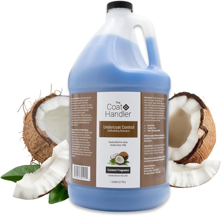 The Coat Handler Deshedding Dog Shampoo for Shedding, Undercoat, 1 Gallon