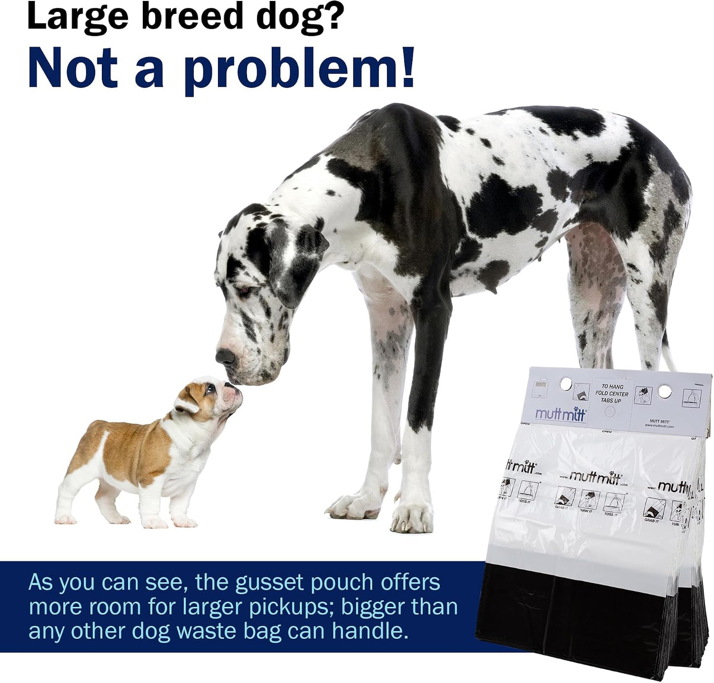 Mutt Mitt® 2-Ply Dog Waste Pick-Up Bags Dispense-A-Mitt™ - 200 Dog Waste Bags in a Wall Mountable Box.