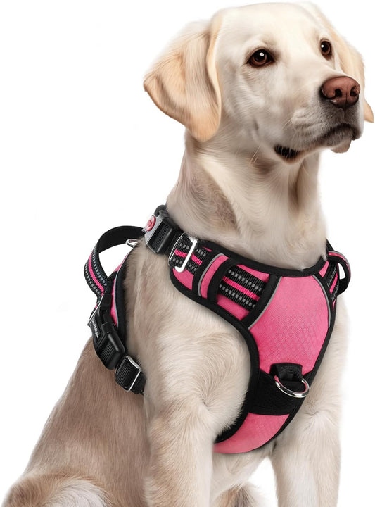 Rabbitgoo Dog Harness for Large, No Pull 3 Buckles Easy on & Off