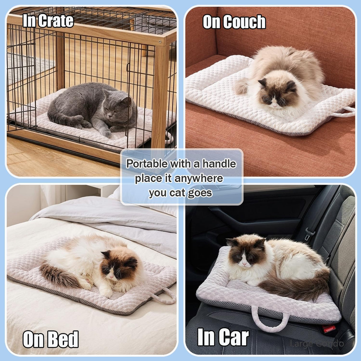Petpals Summer Cooling Mat for Dogs and Cats with Gel Insert, 23" X 17"