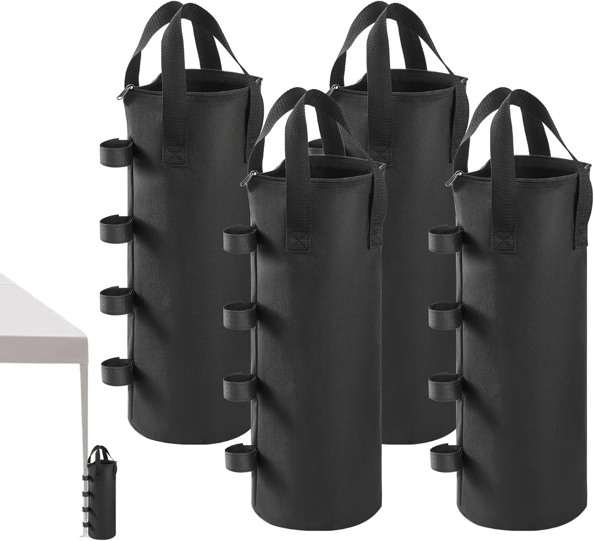 140LBS Top Zipper Sand Bags for Canopy Legs,Canopy Weights Set of 4
