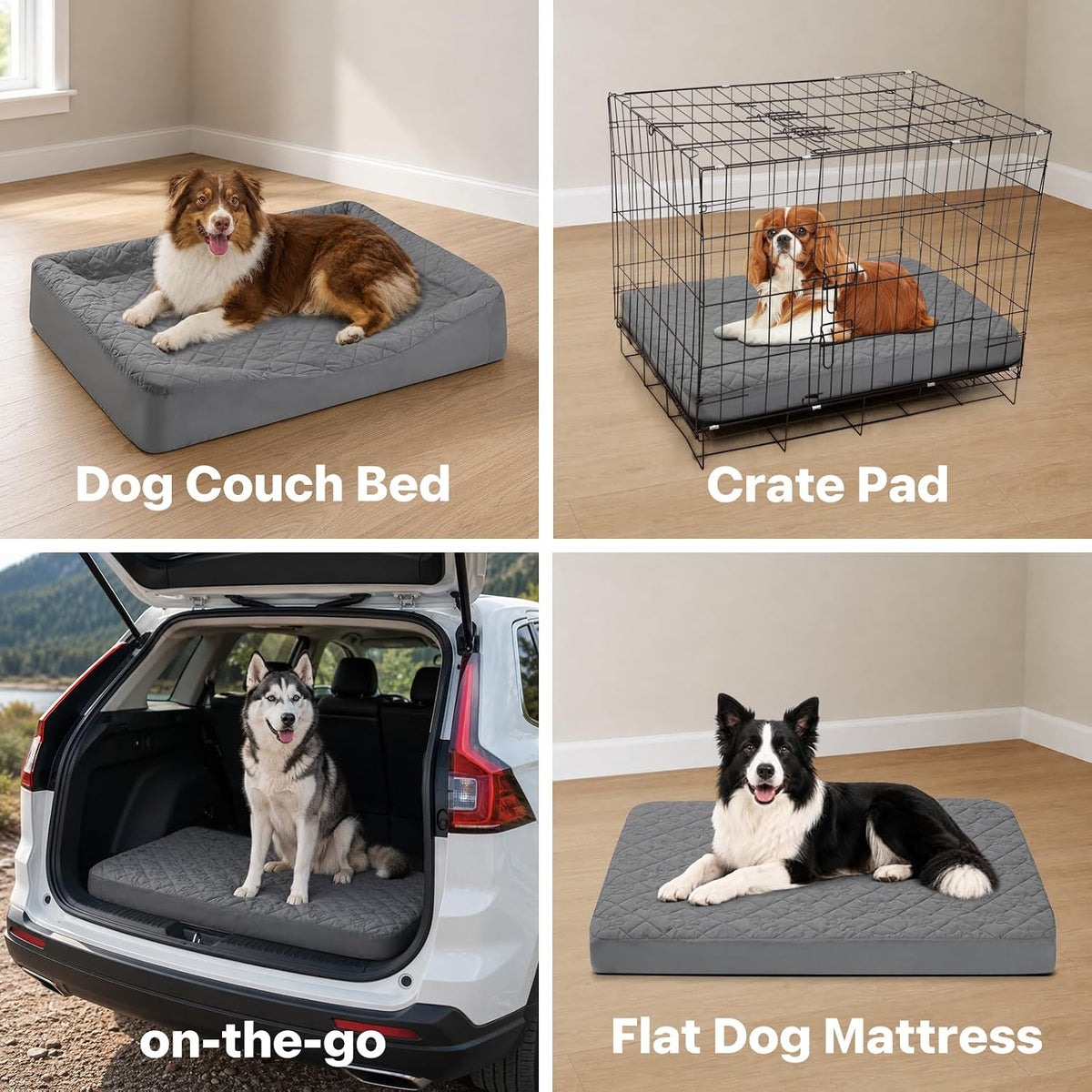 PAWFINITY XXL Waterproof Dog Bed Cover Replacement, Fitted Sheet Washable