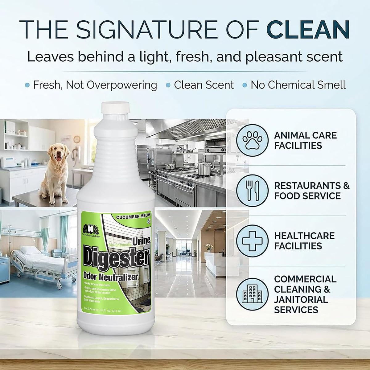 Nilodor BEON Urine Enzymatic Cleaner with Odor Neutralizer for Pet Dog, Carpet, and Bathroom, 1 Gallon, Cucumber Melon