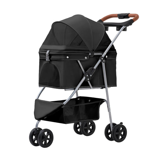 Pet Stroller for Small/Medium Dogs and Cats,Black