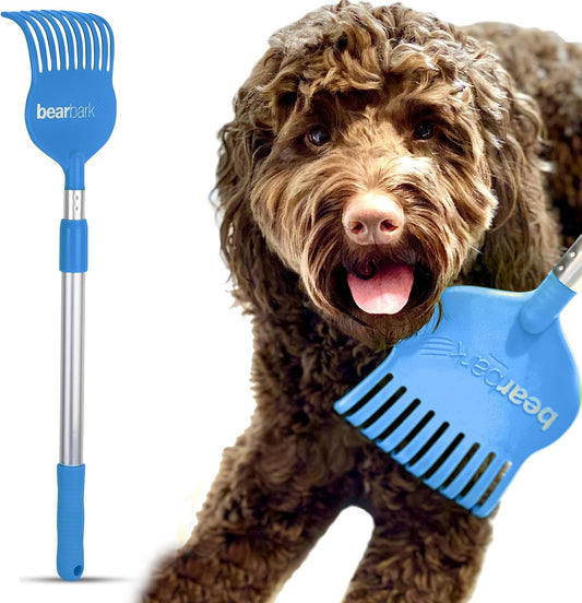 Bearbark Extendable Dog Scratcher & Grooming Brush for Medium & Large Dogs