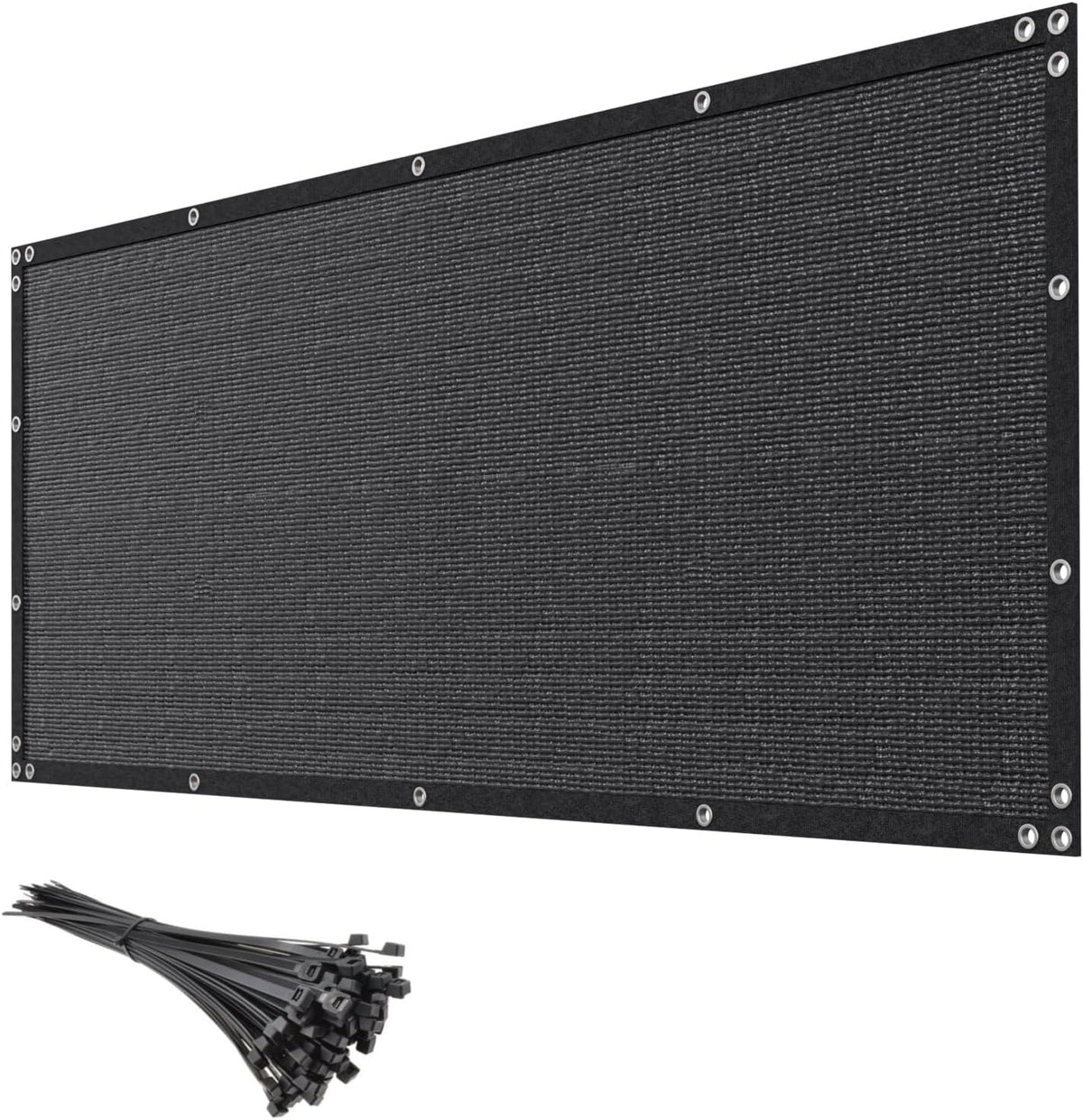 4Ft X 50Ft Black Privacy Screen Fence 90% Blockage Heavy Duty Fencing Mesh Shade Net Cover for Outdoor Wall Garden Backyard Porch Patio Balcony