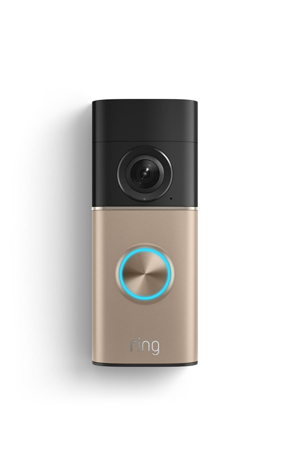 Ring Wired Doorbell 2K plus (Newest Model) — Retinal 2K with Wide-Angle Video, 6X Enhanced Zoom, and Night Vision, Polished Sandstone