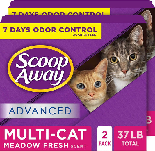 Scoop Away Advanced Multi Cat Clumping Cat Litter, 18.5Lb, 2Pk