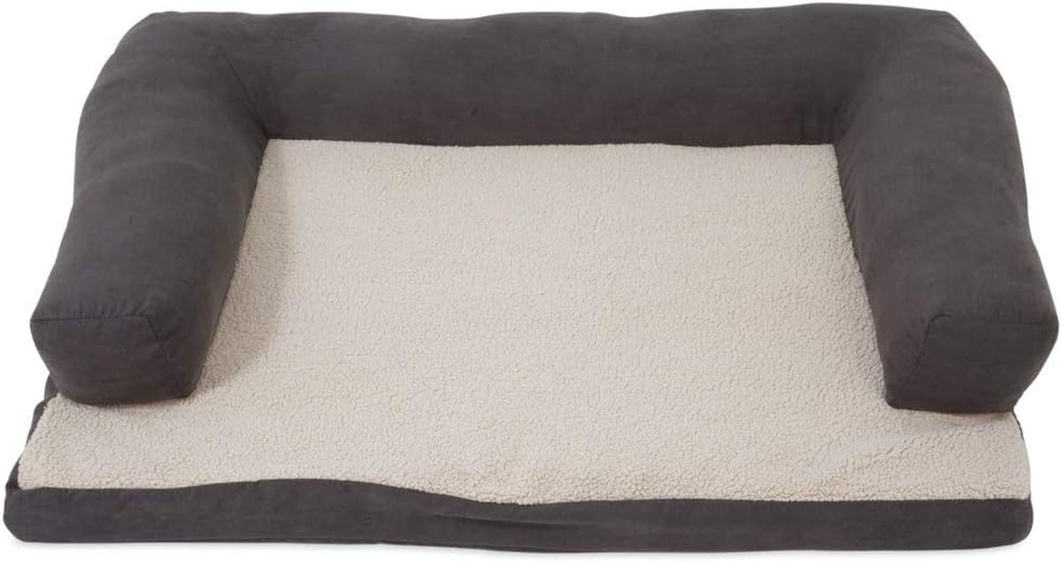 Aspen Pet Bolster Orthopedic Pet Bed, One Size, 40 X 30 Inches, Made in USA