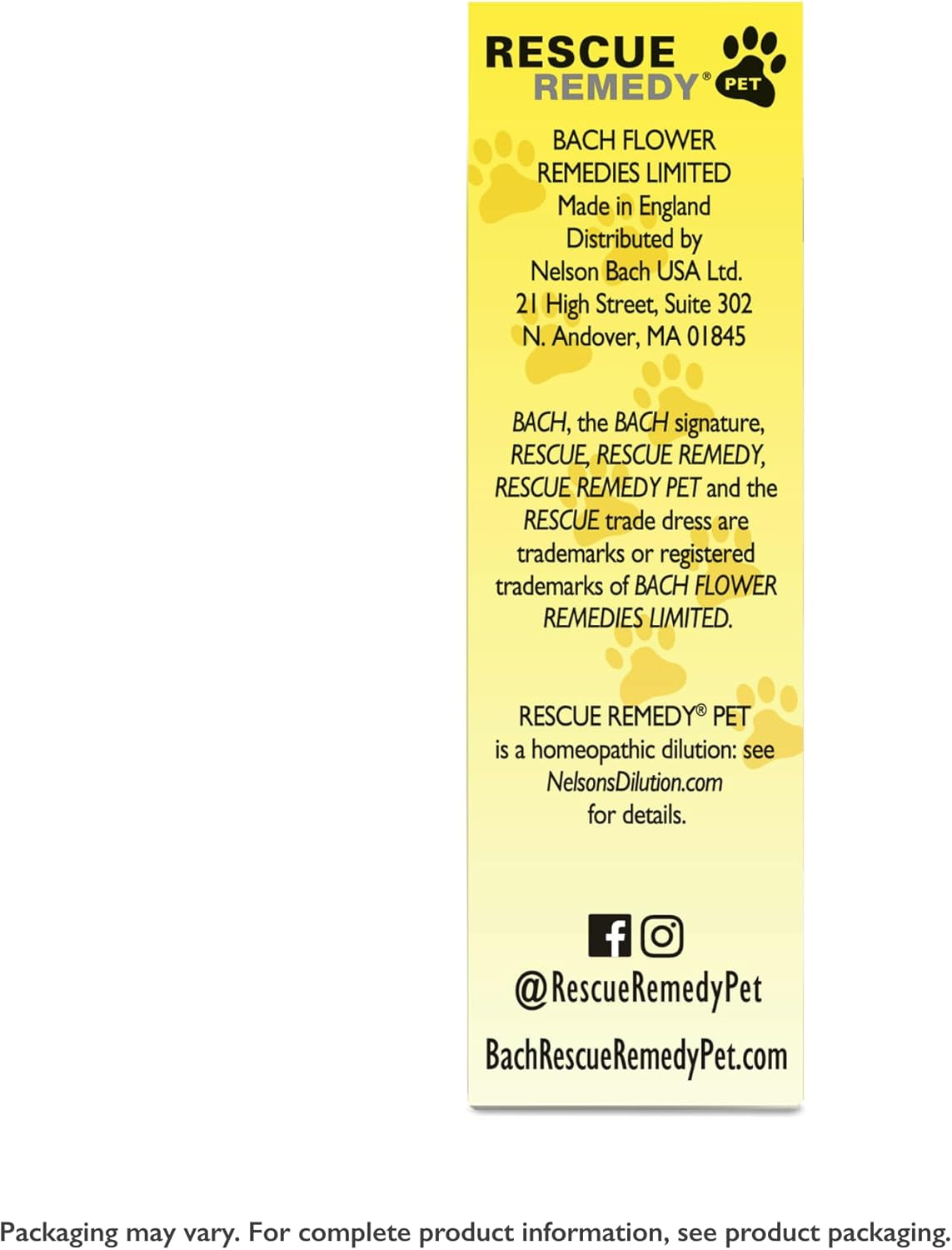 Rescue Remedy Pet Dropper - 10Ml - Stress & Tension Support for Dogs & Cats with Bach Natural Flower Essences - Sedative-Free, Homeopathic Liquid Formula - for All Breeds, Ages & Weights