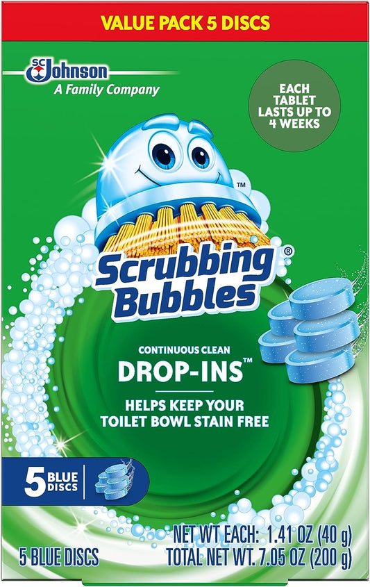 Scrubbing Bubbles Continuous Clean Toilet Tank Drop-Ins, 5 Count