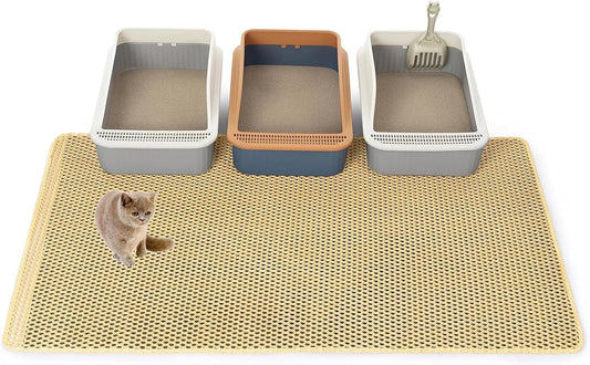 Cat Litter Mat Litter Trapping Mat, XXL 47X36In, Extra Large Litter Box Mat