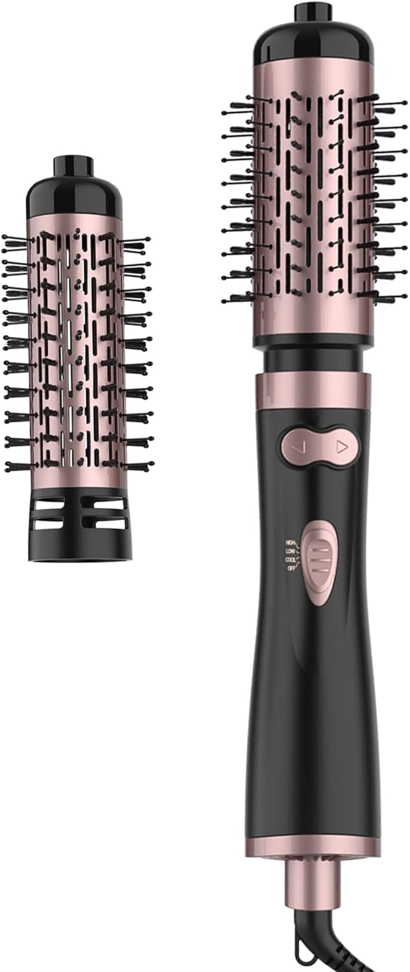 ANWA Rotating Hair Dryer Brush Spinning, 4-In-1 Hot Air Brush Styler