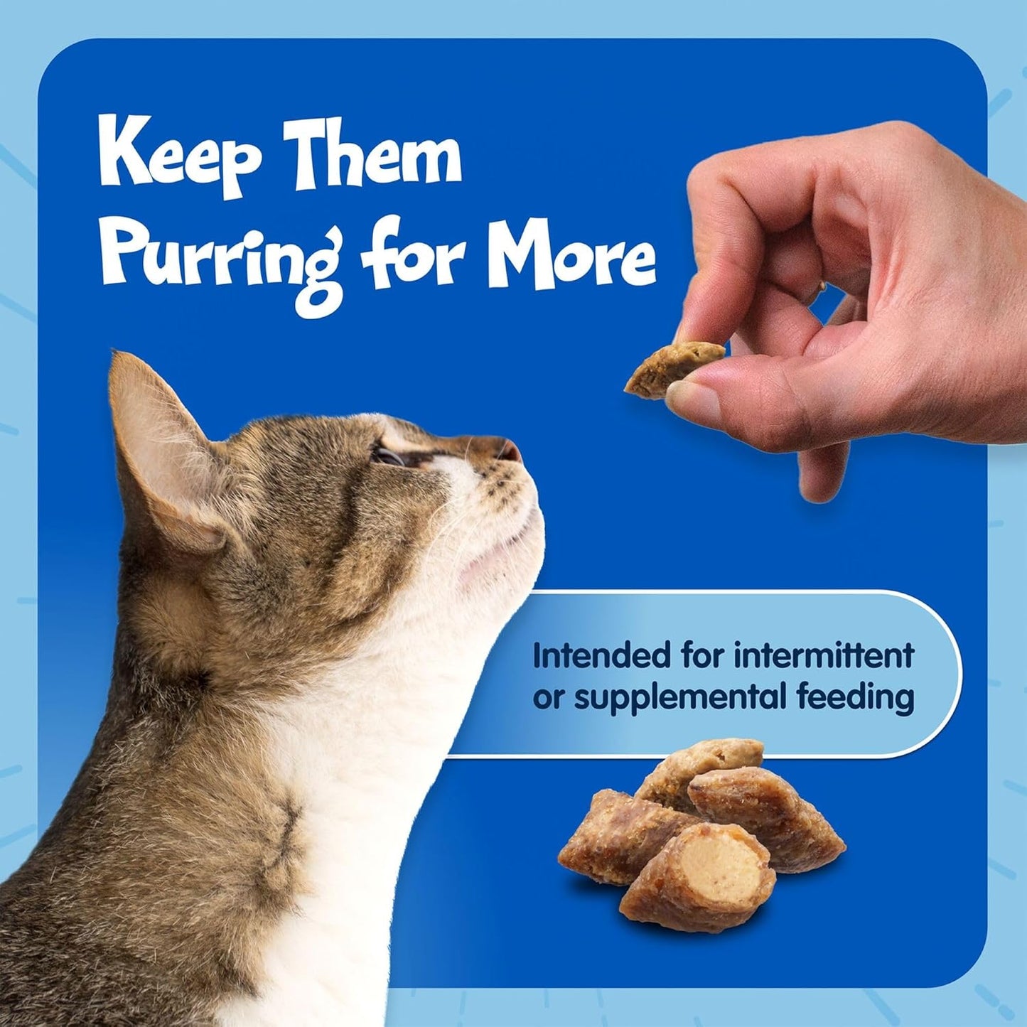 Blue Buffalo Bursts Crunchy & Creamy Cat Treats, Great for Training, Paw-Lickin' Chicken, 12-Oz. Tub