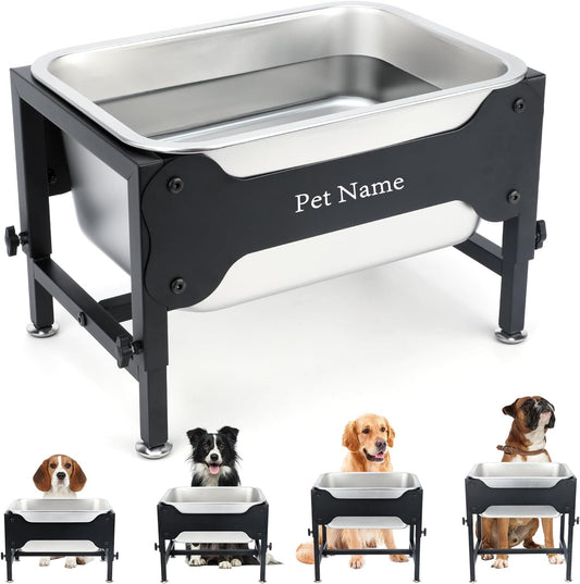 3 Gallon Elevated Dog Water Bowl, Raised Stand for Large Dogs
