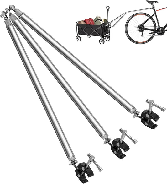 Bike Trailer Hitch Connector Compatible with Bicycles, Folding Tow Adapter