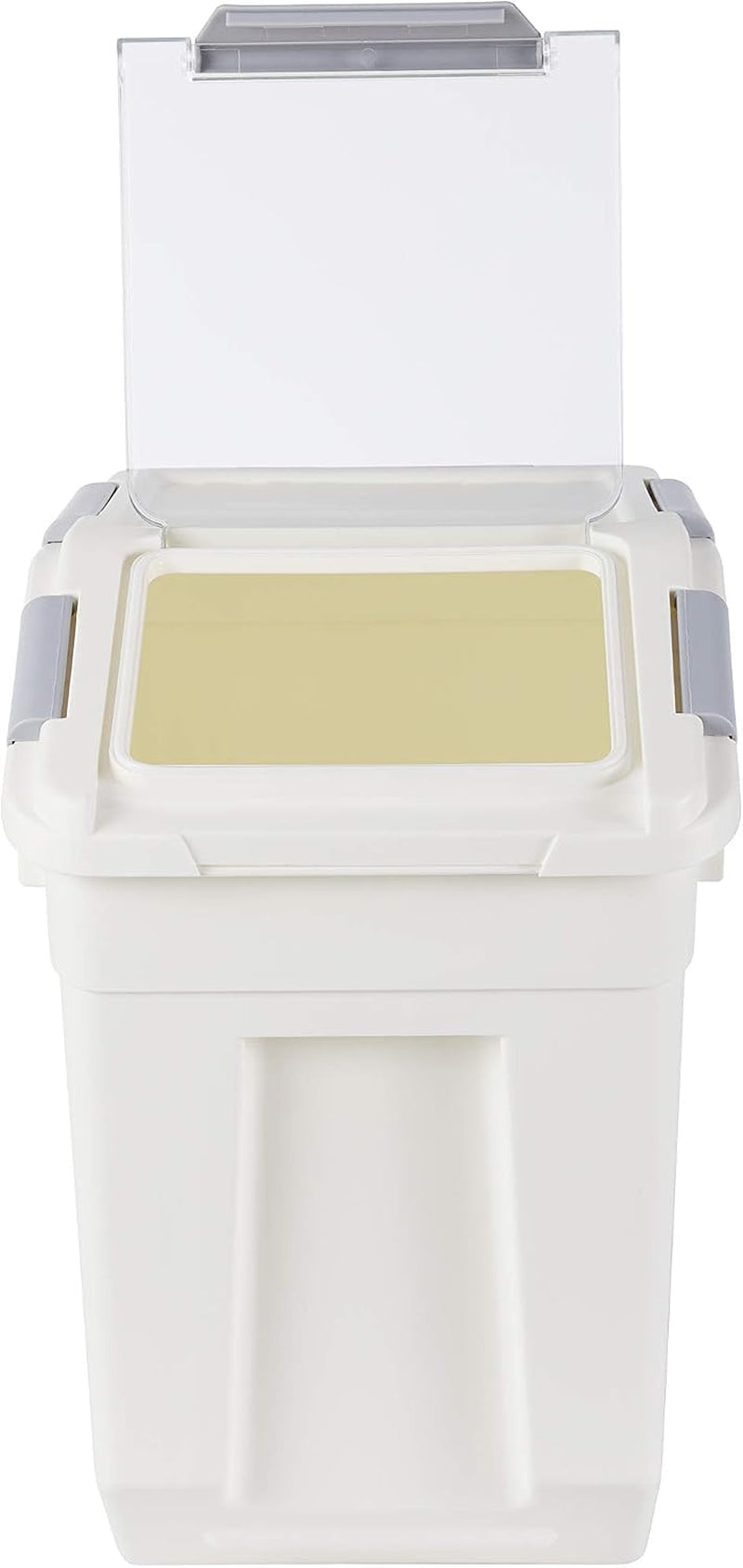 Eontone [2-Pack] 30 Lbs Rice Storage Container, 15L Airtight Food Bin with Wheels for Flour, Pet Food
