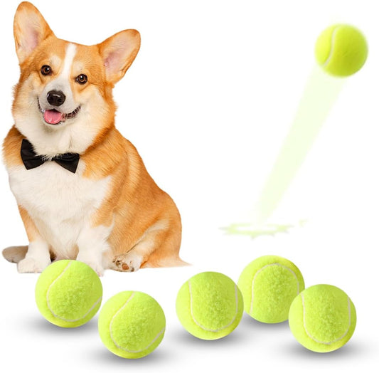 ZIYIZE Mini Tennis Balls, 6 Pack 2 Inch Dog Tennis Balls, Easy Catching Pet Playing Ball for 2 Inch Dog Ball Launcher