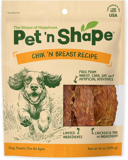 Pet 'N Shape Chik 'N Breast Jerky Dog Treats - 1 Pound