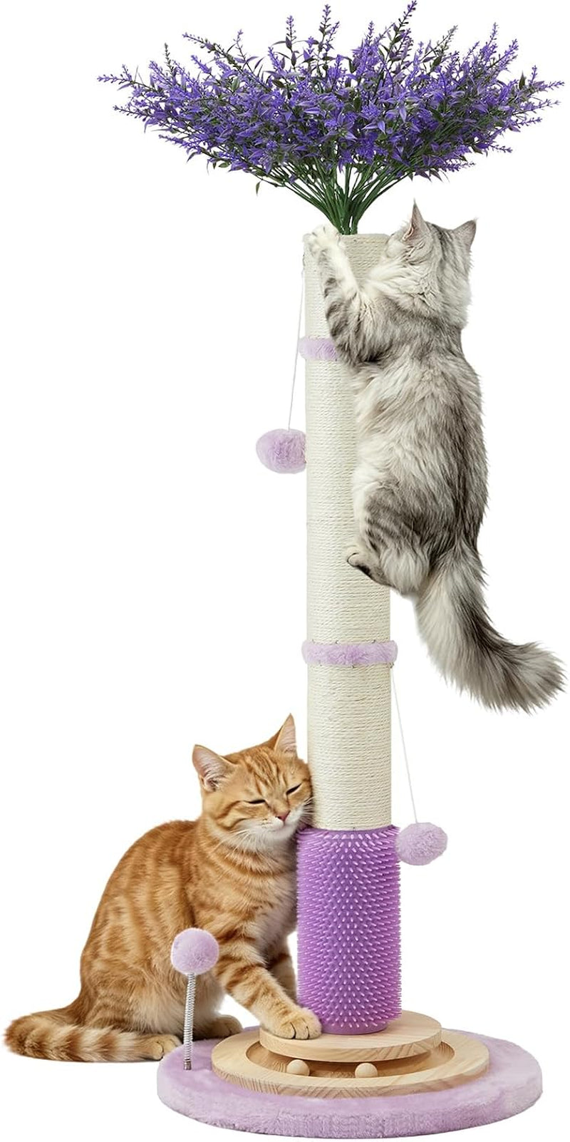 45" Tall Cat Scratching Post for Large,Heavy Duty Scratcher Tree